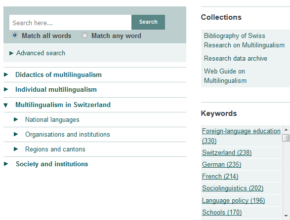 Portail web du plurilinguisme